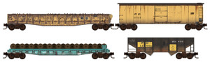 Micro Trains ~ N Scale ~ MOW 4-Pack ~ Penn Central ~ 98302283