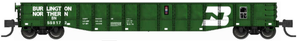 Bluford Shops ~ N Scale ~ 52'6" 15-Panel Mill Gondolas ~ medium dented ~ Ready to Run ~ Burlington Northern #558095 ~ 52105