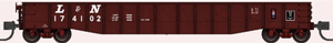 Bluford Shops ~ N Scale ~ 52'6" 15-Panel Mill Gondolas ~ lightly dented ~ Ready to Run ~ Louisville & Nashville #174102 ~ 52130