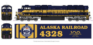 Kato N Scale ~ Alaska ~ EMD SD70MAC ~ DCC Sound Version ~ ARR #4328 100 Year Anniversary ~ 176-6412-S