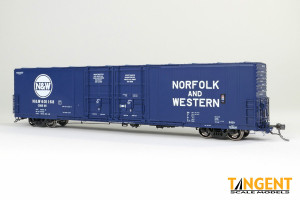 Tangent ~ HO Scale ~ Thrall 60′ Double Plug Door Box Car ~ Norfolk & Western #601247 ~ 34011-06