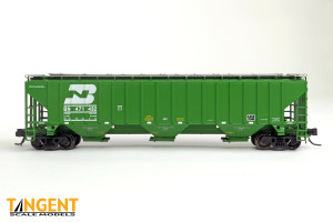 Tangent ~ N Scale ~ Trinity Industries 4750 Covered Hopper ~ Burlington Northern #471436 ~ 81011-19
