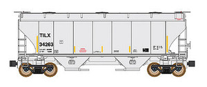 Intermountain ~ N Scale ~ Trinity 3281 2-Bay Covered Hopper ~ Trinity Industries Leasing ~ 669009
