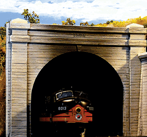 Chooch Enterprises ~ Double Track Concrete Tunnel Portal 2-Pack ~ 3-3/4 x 3-29/32" 9.3 x 9.7cm ~ 9730