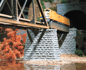 Chooch Enterprises ~ N Scale ~ Cut Stone Bridge Pier 2-Pack ~ 2-1/2 x .5 x 2" 6.4 x 1.27 x 5.1cm ~ 9830