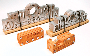 Chooch Enterprises ~ Cast Resin Freight Car Load ~ 80-Ton Ship's Driveshaft & Pulley 3-3/4" & 4-1/4" 9.5 & 10.7cm ~ 7284
