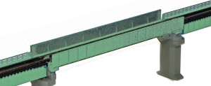 Kato ~ N Scale ~ Single Track Plate Girder Bridge Light Green ~ 20-449
