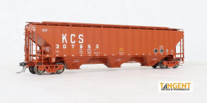 Tangent ~ HO Scale ~ PS4750 Covered Hopper ~ Kansas City Southern #307581 ~ 20075-06