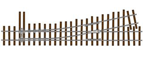 Micro Engineering ~ On30 Scale ~ Flex-Track Turnout ~ Code 83 #5 ~ Left Hand ~ 14-403