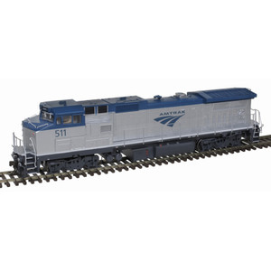 Atlas ~ HO Scale ~ GE Dash 8-40BW ~ DC Version ~ Master Silver ~ Amtrak #506 ~ 10004307