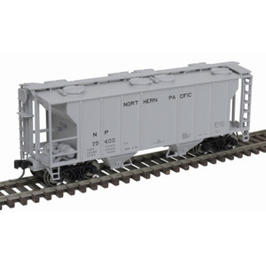 Atlas ~ N Scale ~ PS-2 2-Bay Covered Hopper ~ Ready to Run ~ Northern Pacific #75400 ~ 50005906