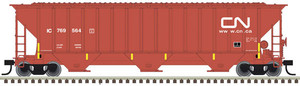 Atlas ~ N Scale ~ Trainman ~ Thrall 4750 3-Bay Covered Hopper ~ Ready to Run ~ Canadian National IC #769606 ~ 50005938