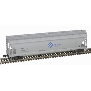 Atlas ~ N Scale ~ Pressureaide Centerflow Covered Hopper ~ Ready-to-Run ~ Master ~ ADM #50003 ~ 50006067