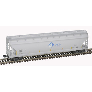 Atlas ~ N Scale ~ Pressureaide Centerflow Covered Hopper ~ Ready-to-Run ~ Master ~ ADM #50076 ~ 50006072