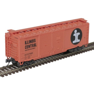 Atlas ~ N Scale ~ Trainman ~ 40' Double-Door Boxcar ~ Ready to Run ~ Illinois Central #137162 ~ 50006197
