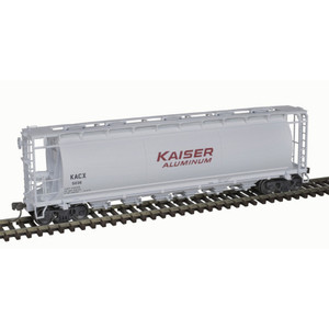 Atlas ~ HO Scale ~ Master ~ ACF 6-Bay Cylindrical Hopper ~ Ready to Run ~ Kaiser Aluminum #5032 ~ 20007190