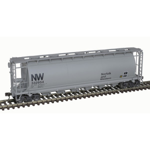 Atlas ~ HO Scale ~ Master ~ ACF 6-Bay Cylindrical Hopper ~ Ready to Run ~ Norfolk & Western #332959 ~ 20007194