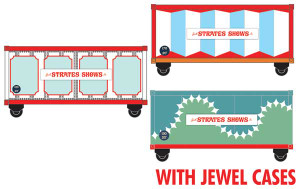 Micro Trains ~ N Scale ~ Circus Container ~ 3-Pack ~ Assembled ~ Strates Shows #170, 120, 130 ~ 98302273