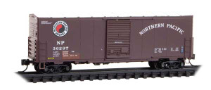 Micro Trains ~ N Scale ~ 40' Single-Door Boxcar ~ Ready to Run ~ Northern Pacific #36297 ~ 02400600