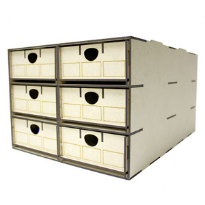 WWScenics ~ OO & HO Scale ~ Loco & Rolling Stock Storage Box ~ 18 Multi-Compartment Drawers ~ WSLC018