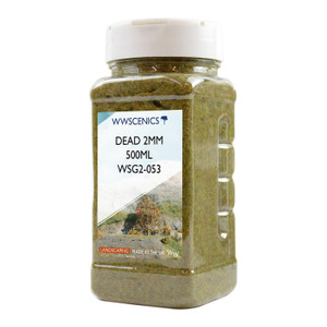 WWScenics ~ Any Scale ~ Dead Static Grass ~ 2mm Fibers ~ 1000ml Canister ~ WSG2054