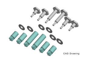 PIKO ~ G Scale ~ Crankpins ~ Starter Set Wheels ~ 36093