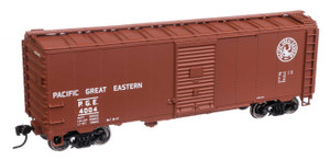 WalthersMainline ~ HO Scale ~ 40' 1944 Boxcar ~ Ready to Run ~ Pacific Great Eastern #4004 ~ 910-1367