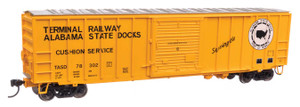 WalthersMainline ~ HO Scale ~ 50' ACF Boxcar ~ Ready to Run ~ Terminal Railway Alabama State Docks #78302 ~ 910-1872