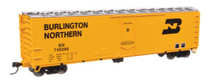 WalthersMainline ~ HO Scale ~ 50' PC&F Insulated Boxcar ~ Ready to Run ~ Burlington Northern #745086 ~ 910-2852