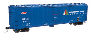 WalthersMainline ~ HO Scale ~ 50' PC&F Insulated Boxcar ~ Ready to Run ~ Mountain Pine Lumber #1002 ~ 910-2862