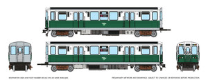 Rapido ~ HO Scale ~ 2600-series L ~ Chicago Transit Authority #2849 + 2850 ~ DC/Silent ~ 208017