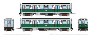 Rapido ~ HO Scale ~ 2600-series L ~ Chicago Transit Authority #2867 + 2868 ~ DC/Silent ~ 208018