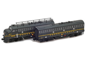 American Z Line ~ Z Scale ~ F7 A-B Set ~ Pennsylvania #9643, #9644B ~ 63019-1