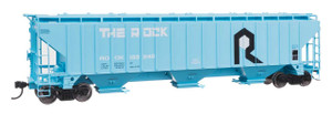 WalthersMainline ~ HO Scale ~ Trinity 4750 3-Bay Covered Hopper ~ Ready to Run ~ Rock Island #133266 ~ 910-49066