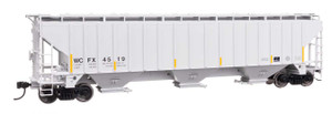 WalthersMainline ~ HO Scale ~ Trinity 4750 3-Bay Covered Hopper ~ Ready to Run ~ WCFX #4519 ~ 910-49077