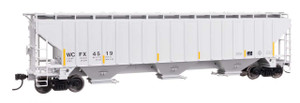 WalthersMainline ~ HO Scale ~ Trinity 4750 3-Bay Covered Hopper ~ Ready to Run ~ WCFX #4520 ~ 910-49078