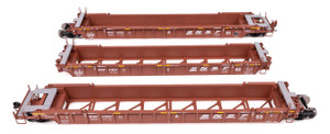 WalthersMainline ~ HO Scale ~ NSC Articulated 3-Unit 53' Well Car ~ Ready-to-Run ~ BNSF Railway #211509 ~ 910-55817