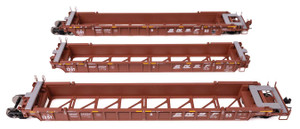 WalthersMainline ~ HO Scale ~ NSC Articulated 3-Unit 53' Well Car ~ Ready-to-Run ~ BNSF Railway #211524 ~ 910-55818