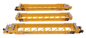 WalthersMainline ~ HO Scale ~ NSC Articulated 3-Unit 53' Well Car ~ Ready-to-Run ~ TTX #786942 ~ 910-55829
