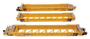 WalthersMainline ~ HO Scale ~ NSC Articulated 3-Unit 53' Well Car ~ Ready-to-Run ~ TTX #787329 ~ 910-55831