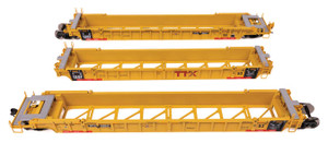 WalthersMainline ~ HO Scale ~ NSC Articulated 3-Unit 53' Well Car ~ Ready-to-Run ~ TTX #786947 ~ 910-55832