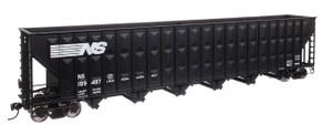 WalthersMainline ~ HO Scale ~ 73' Wood Chip Hopper ~ Ready-to-Run ~ Norfolk Southern #199497 ~ 910-56360
