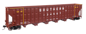 WalthersMainline ~ HO Scale ~ 73' Wood Chip Hopper ~ Ready-to-Run ~ Southern Railway #134567 ~ 910-56369