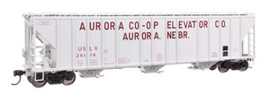 Walthers Proto ~ HO Scale ~ 55' Evans 4780 Covered Hopper ~ Ready to Run ~ Aurora Coop #26116 ~ 920-106178