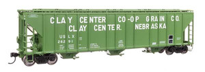 Walthers Proto ~ HO Scale ~ 55' Evans 4780 Covered Hopper ~ Ready to Run ~ Clay Center #26291 ~ 920-106184