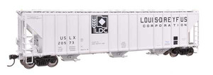 Walthers Proto ~ HO Scale ~ 55' Evans 4780 Covered Hopper ~ Ready to Run ~ Louis Dreyfus #20573 ~ 920-106199