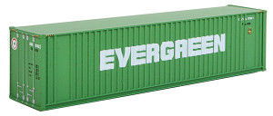 Walthers SceneMaster ~ HO Scale ~ 40' Hi Cube Ribbed Side Container ~ Evergreen ~ 949-8802