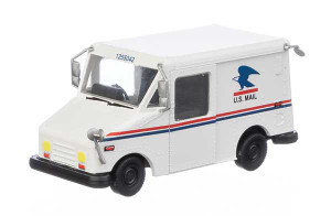 Walthers SceneMaster ~ HO Scale ~ Long Life Vehicle (LLV) Mail Truck ~ United States Postal Service ~ 1980s Scheme ~ 949-12252