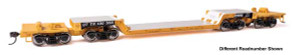 WalthersMainline ~ HO Scale ~ 81' 8-Axle Depressed Center Flatcar ~ Ready to Run ~ TTX #130567 ~ 910-50239