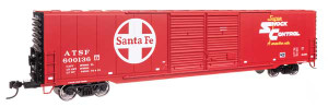 WalthersMainline ~ HO Scale ~ 60' Pullman-Standard Double Door Boxcar ~ Ready to Run ~ Atchison, Topeka & Santa Fe #600136 ~ 910-3401